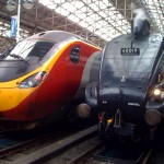 Steam hauled train service returns to Manchester Piccadilly train station Steam hauled train service returns to Manchester Piccadilly train station